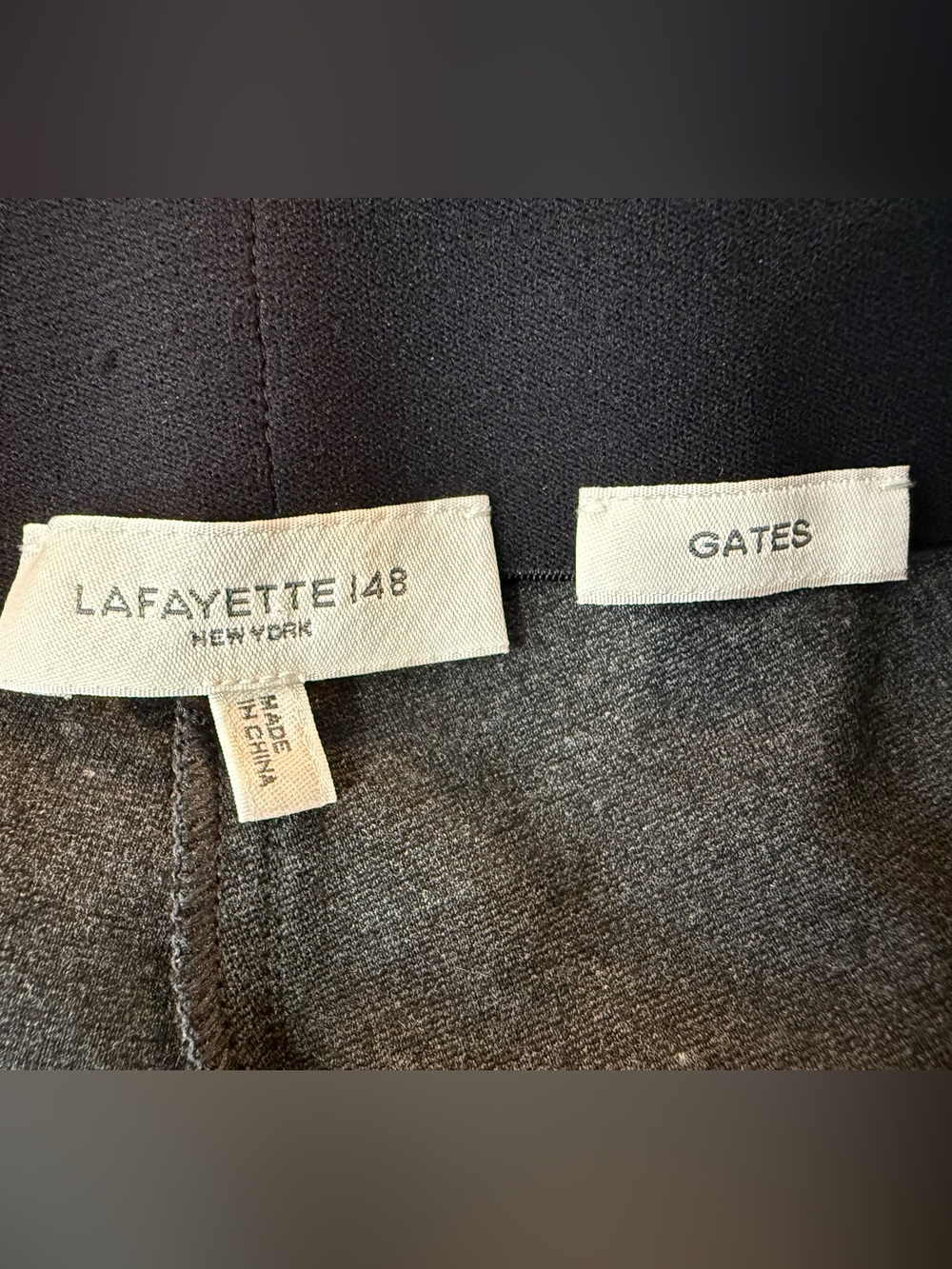 Lafayette 148 New York Gates Gray Cropped Cottagecore Pants stretch Pull On/XL - Picture 10 of 11
